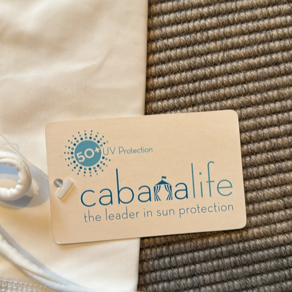 cabanalife Embroidered Convertible Ruched Rashguard. Size medium. Never worn. - Picture 7 of 8